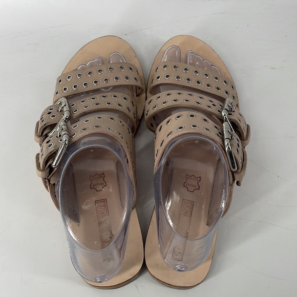 SOL SANA leather sandal slip on slide
Foster Eyelet Ecru sz 7 - Picture 9 of 13